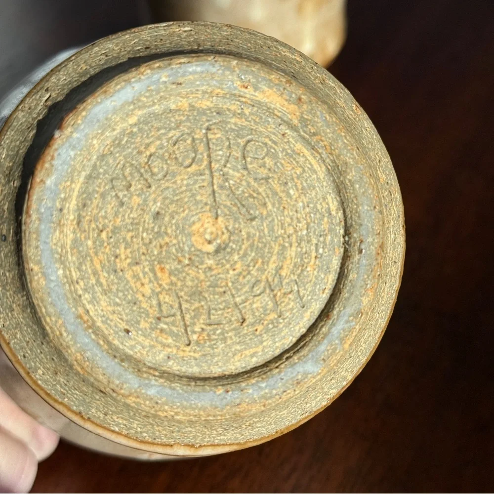 Set of Two Handcrafted Pottery Cups